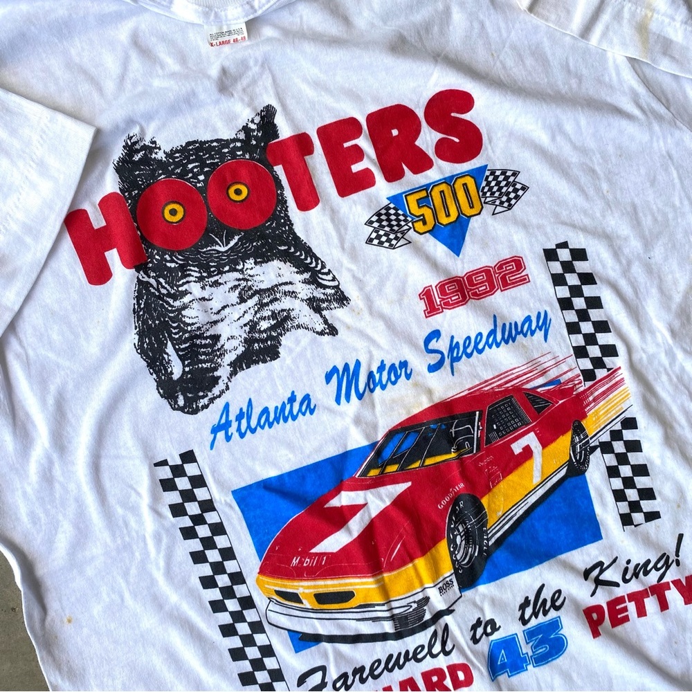 Vintage 90s 1992 Hooters 500 NASCAR Atlanta motor speedway Richard petty